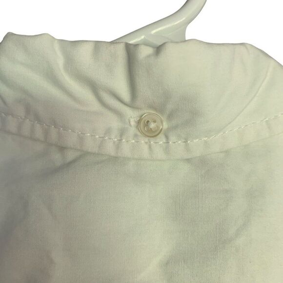 Native Code Boys Button Down White Short Sleeve Shirt Button Details Sz Medium - Picture 4 of 12
